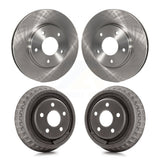 Front Rear Disc Brake Rotors Drums Kit For 2001 Dodge Stratus Coupe with rear brakes K8-102074