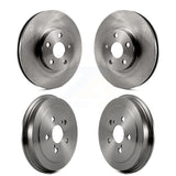 Front Rear Disc Brake Rotors Drums Kit For Toyota Corolla Celica K8-102081