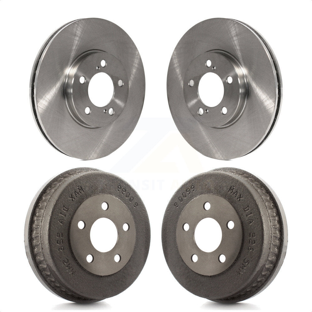 Front Rear Disc Brake Rotors Drums Kit For Ford Taurus Mercury Sable K8-102085