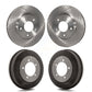 Front Rear Disc Brake Rotors Drums Kit For Chrysler Sebring Mitsubishi Dodge Stratus Eclipse Galant K8-102086