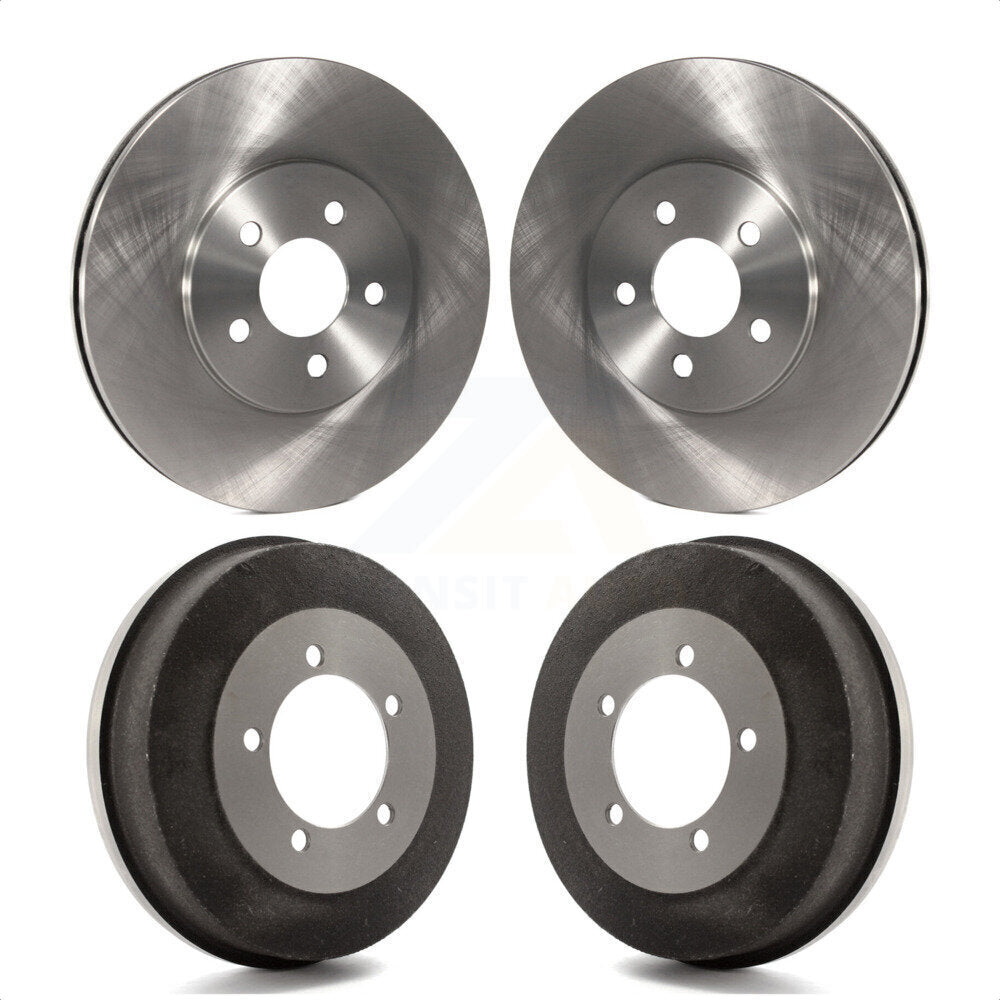 Front Rear Disc Brake Rotors Drums Kit For 2002 Dodge Stratus Sedan K8-102087