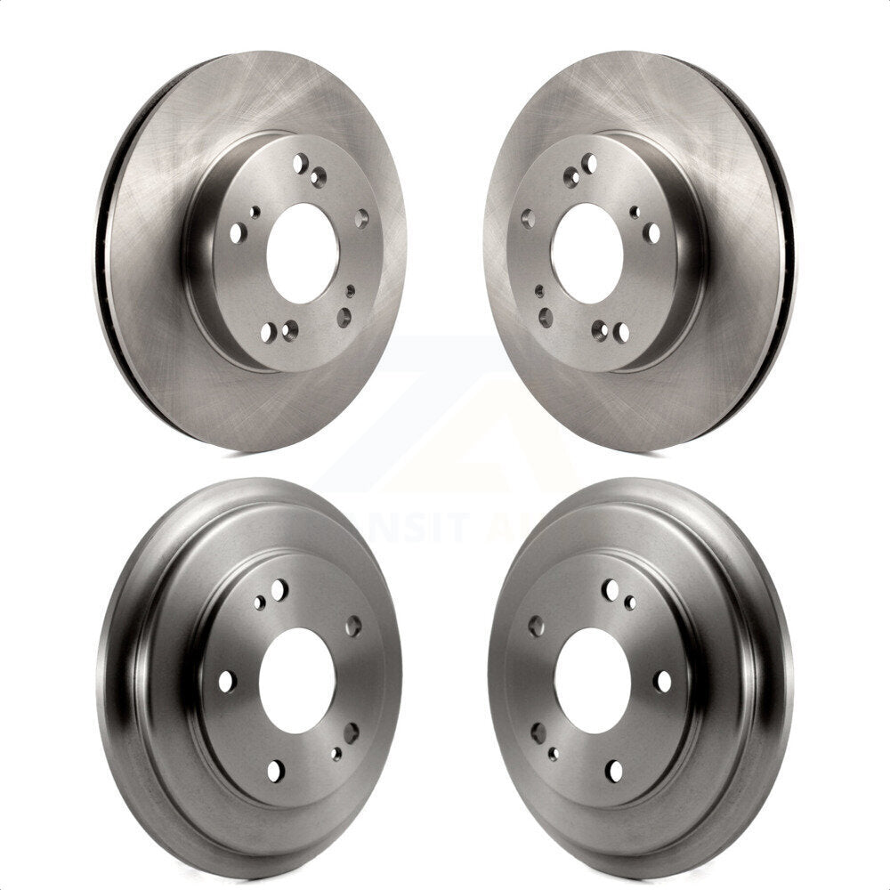 Front Rear Disc Brake Rotors Drums Kit For Honda Civic K8-102091