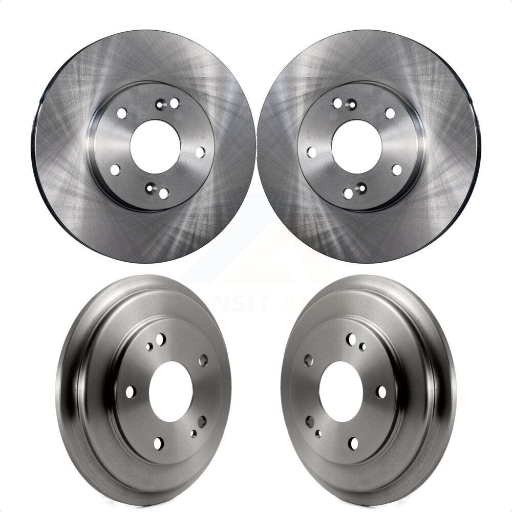 Front Rear Disc Brake Rotors Drums Kit For Honda Civic K8-102092
