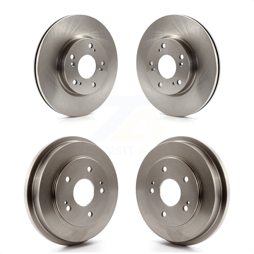 Front Rear Disc Brake Rotors Drums Kit For Honda Civic K8-102094