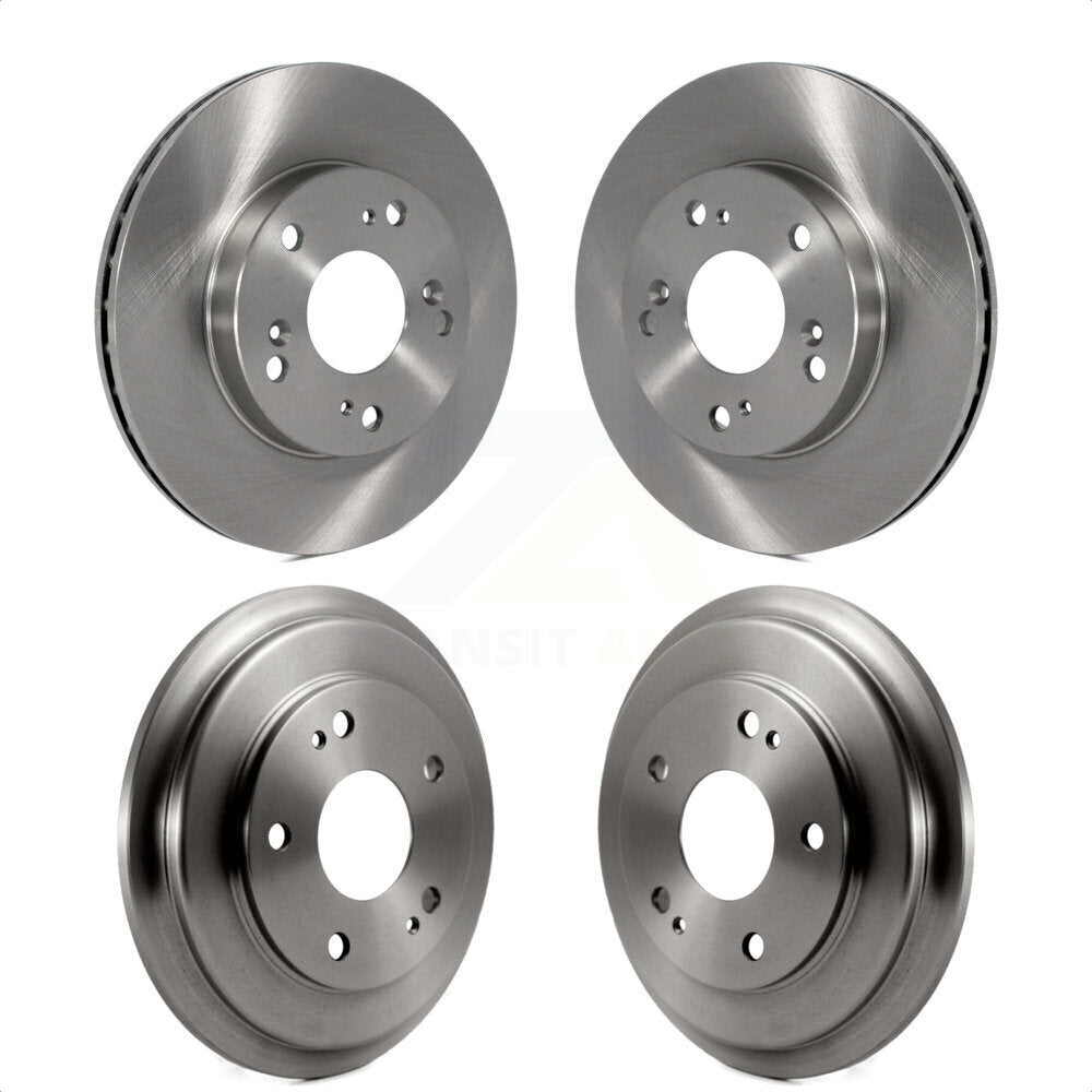 Front Rear Disc Brake Rotors Drums Kit For Honda Civic K8-102095