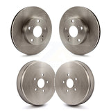 Front Rear Disc Brake Rotors Drums Kit For Toyota Tacoma With 5 Lug Wheels K8-102107