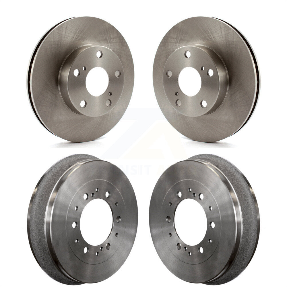 Front Rear Disc Brake Rotors Drums Kit For 2015 Toyota Tacoma 4WD With 5 Lug Wheels K8-102110