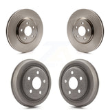 Front Rear Disc Brake Rotors Drums Kit For 2003 Dodge Neon SRT-4 K8-102115