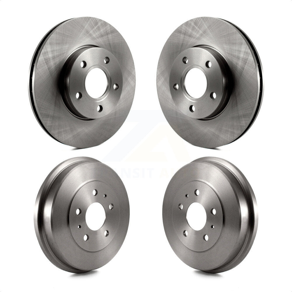 Front Rear Disc Brake Rotors Drums Kit For Ford Focus K8-102118