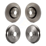 Front Rear Disc Brake Rotors Drums Kit For Ford Focus ST K8-102119