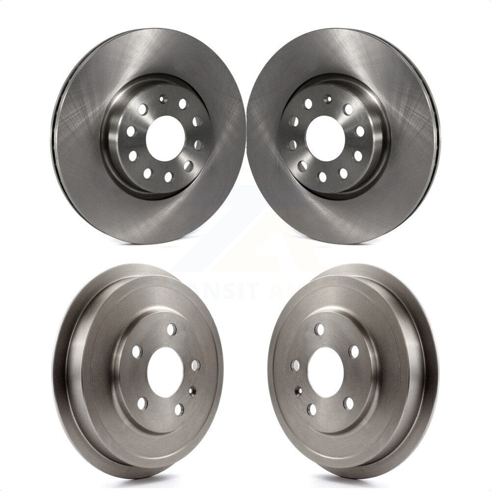 Front Rear Disc Brake Rotors Drums Kit For Volkswagen Jetta Beetle With 312mm Diameter Rotor K8-102123