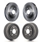 Front Rear Disc Brake Rotors Drums Kit For 2005 Pontiac Montana AWD K8-102136