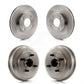 Front Rear Disc Brake Rotors Drums Kit For Ford Focus Wheel Bearing Includes K8-102146
