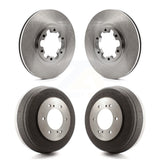 Front Rear Disc Brake Rotors Drums Kit For Nissan Pathfinder INFINITI QX4 K8-102150