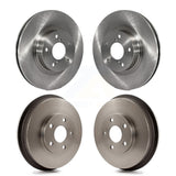 Front Rear Disc Brake Rotors Drums Kit For Subaru Forester Impreza K8-102154