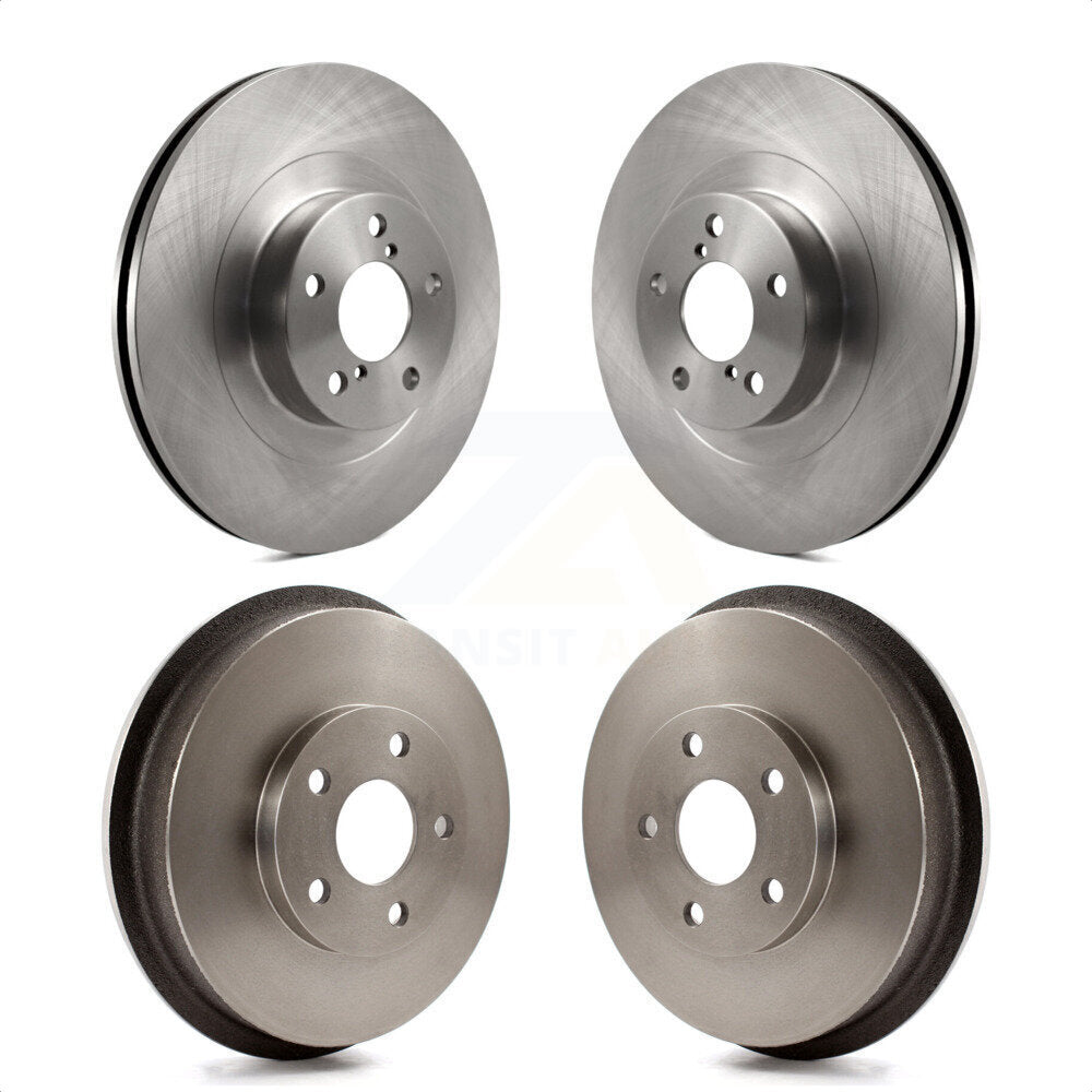 Front Rear Disc Brake Rotors Drums Kit For Subaru Forester Impreza K8-102155