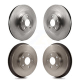 Front Rear Disc Brake Rotors Drums Kit For Subaru Forester Impreza K8-102155