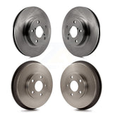 Front Rear Disc Brake Rotors Drums Kit For Subaru Impreza K8-102156
