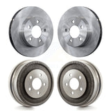 Front Rear Disc Brake Rotors Drums Kit For 2002 Jeep Liberty K8-102157