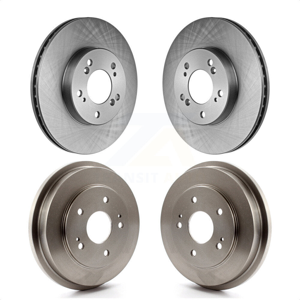 Front Rear Disc Brake Rotors Drums Kit For 1997-2001 Honda CR-V K8-102160