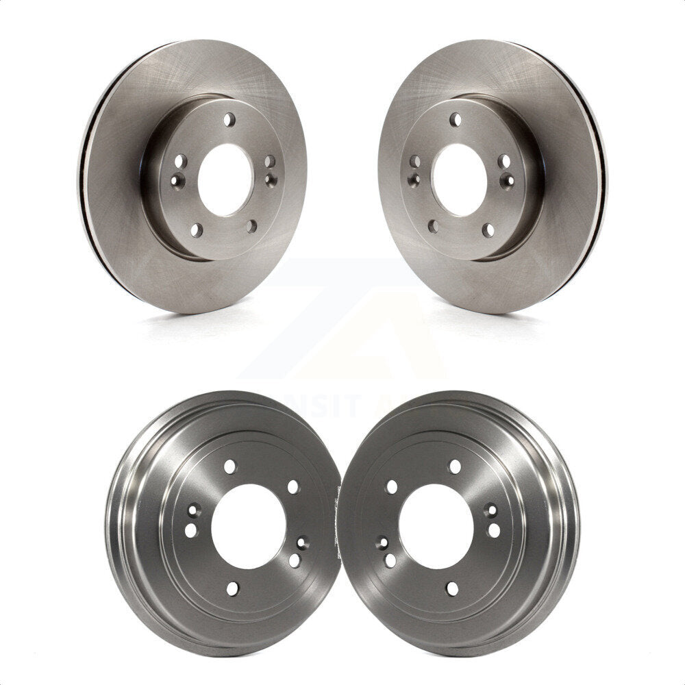 Front Rear Disc Brake Rotors Drums Kit For 2010-2011 Kia Soul 1.6L K8-102164