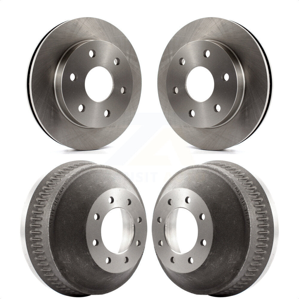 Front Rear Disc Brake Rotors Drums Kit For 2000 Chevrolet Suburban 1500 With 13" Diameter Drum K8-102166