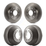 Front Rear Disc Brake Rotors Drums Kit For 2000 Chevrolet Suburban 1500 With 13" Diameter Drum K8-102166