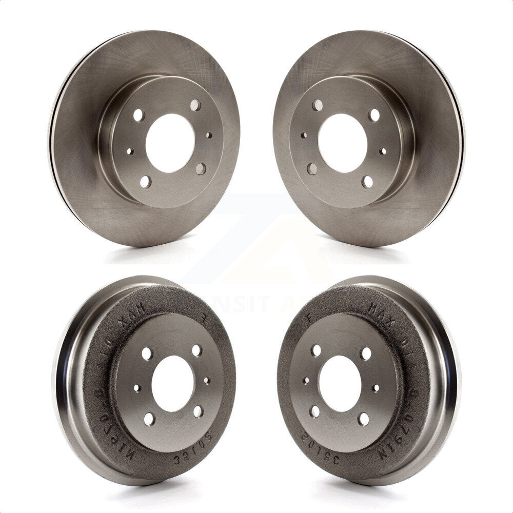 Front Rear Disc Brake Rotors Drums Kit For Hyundai Accent K8-102167