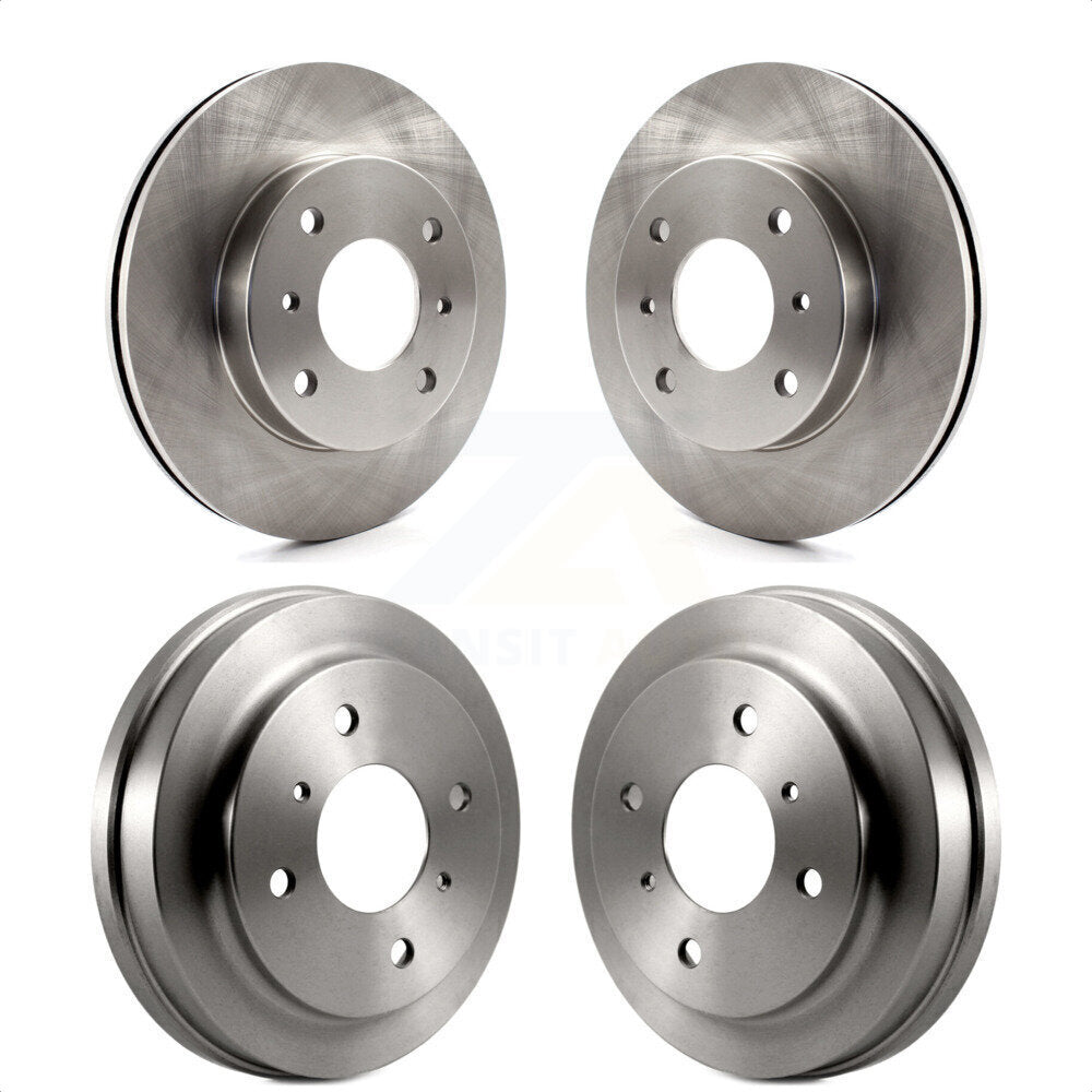 Front Rear Disc Brake Rotors Drums Kit For Nissan Sentra 1.8L K8-102169