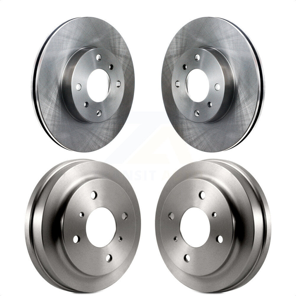 Front Rear Disc Brake Rotors Drums Kit For Nissan Sentra 2.0L K8-102170