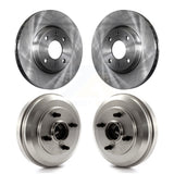 Front Rear Disc Brake Rotors Drums Kit For 2009-2011 Ford Focus K8-102171