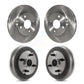 Front Rear Disc Brake Rotors Drums Kit For Toyota Tercel Paseo K8-102172