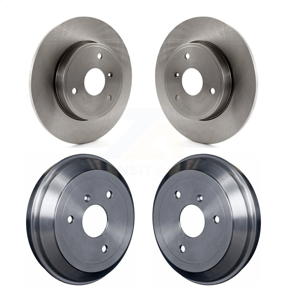 Front Rear Disc Brake Rotors Drums Kit For Smart Fortwo K8-102185