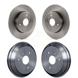 Front Rear Disc Brake Rotors Drums Kit For Smart Fortwo K8-102185