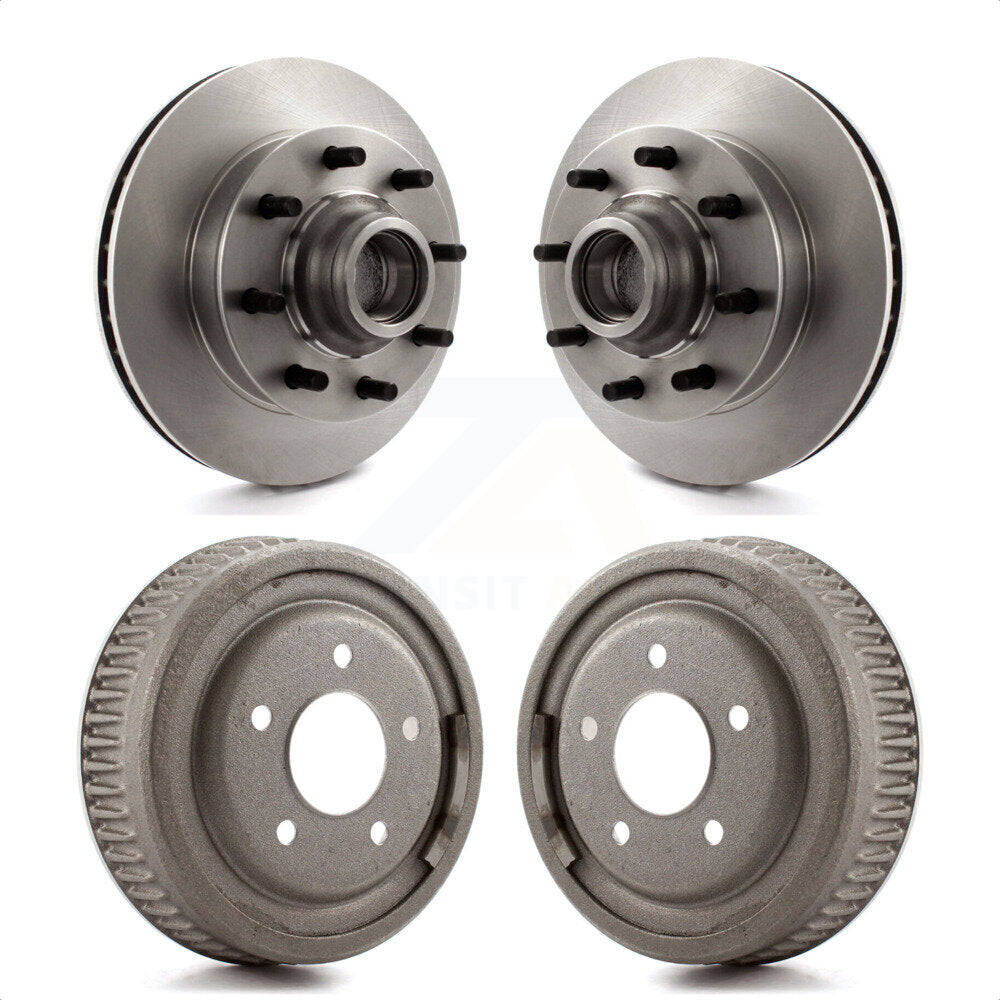 Front Rear Disc Brake Rotors Drums Kit For Chevrolet Tahoe C1500 Suburban GMC Yukon K8-102188