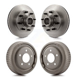 Front Rear Disc Brake Rotors Drums Kit For Chevrolet Tahoe C1500 Suburban GMC Yukon K8-102188