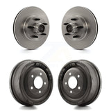 Front Rear Disc Brake Rotors Drums Kit For Ford Ranger With 10" Diameter Drum K8-102189