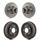 Front Rear Disc Brake Rotors Drums Kit For Ford Ranger With 9" Diameter Drum K8-102190