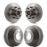 Front Rear Disc Brake Rotors Drums Kit For Chevrolet C2500 Express 2500 C1500 Suburban GMC G3500 K8-102198