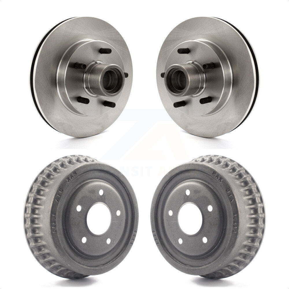 Front Rear Disc Brake Rotors Drums Kit For 1991-1991 GMC Sonoma Chevrolet S10 Blazer S15 Jimmy With ABS Tone Ring RWD K8-102204