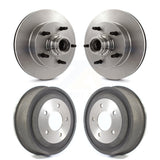 Front Rear Disc Brake Rotors Drums Kit For 2000-2001 Ford E-150 Econoline 2-Wheel ABS K8-102208