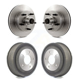 Front Rear Disc Brake Rotors Drums Kit For Ford E-150 Econoline Club Wagon K8-102209