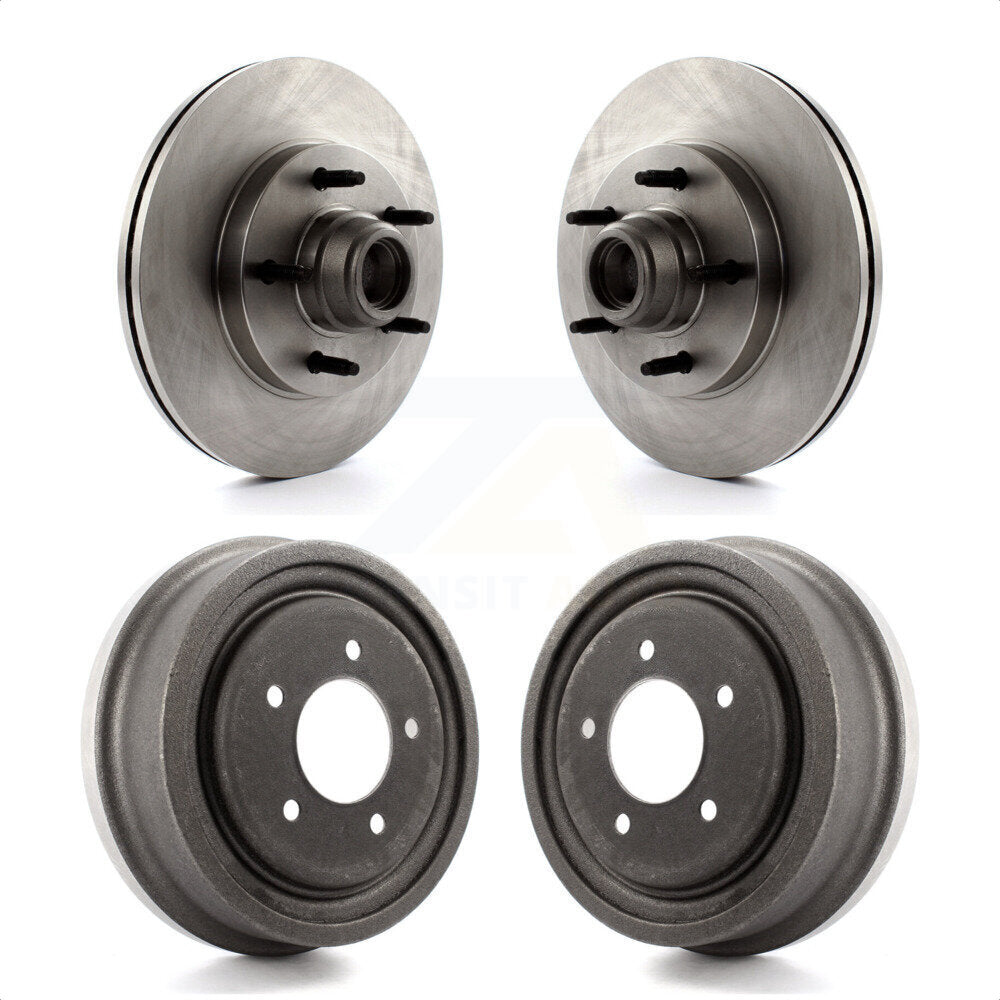 Front Rear Disc Brake Rotors Drums Kit For Ford F-150 K8-102211