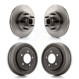 Front Rear Disc Brake Rotors Drums Kit For Ford F-150 K8-102211