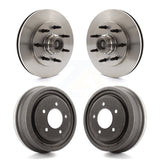 Front Rear Disc Brake Rotors Drums Kit For 1999 Ford F-150 RWD With 7 Lug Wheels K8-102213