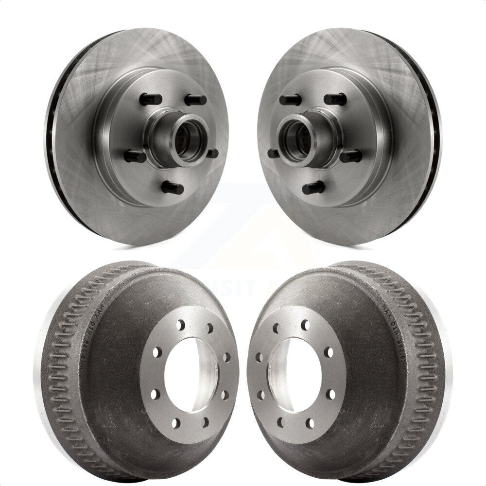 Front Rear Disc Brake Rotors Drums Kit For 1998-1999 C1500 Suburban Chevrolet GMC With 13" Diameter Drum GAS engine K8-102215