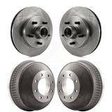 Front Rear Disc Brake Rotors Drums Kit For 1998-1999 C1500 Suburban Chevrolet GMC With 13" Diameter Drum GAS engine K8-102215