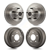 Front Rear Disc Brake Rotors Drums Kit For 1987-1993 Ford F-150 E-150 Econoline Club Wagon K8-102216