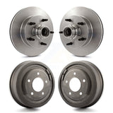 Front Rear Disc Brake Rotors Drums Kit For Ford F-150 E-150 Econoline K8-102217