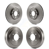 Front Rear Disc Brake Rotors Drums Kit For 2017 Jeep Compass With 305mm Diameter Rotor K8-102228